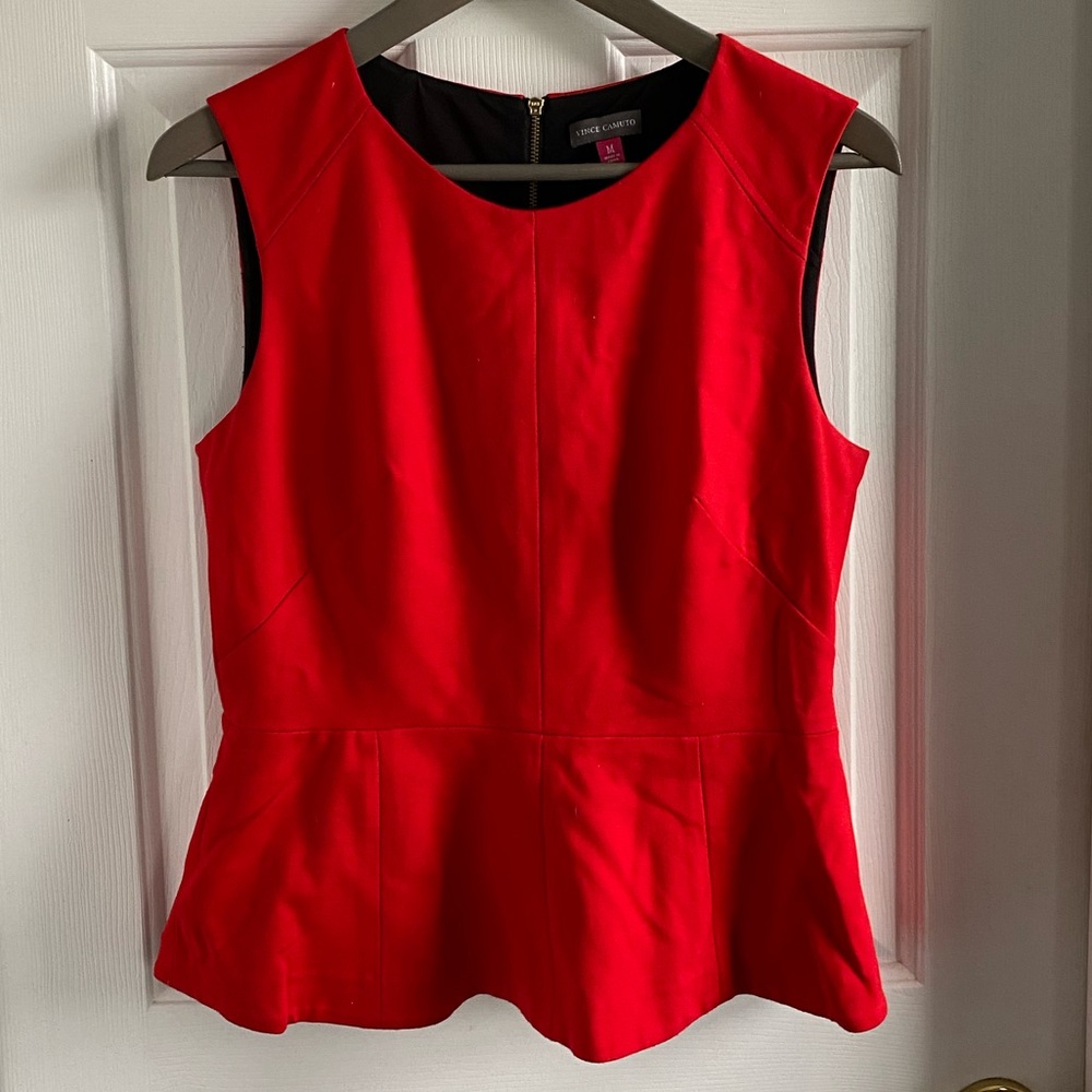 Vince Camuto Zipper Back Detail Top